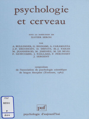 cover image of Psychologie et cerveau